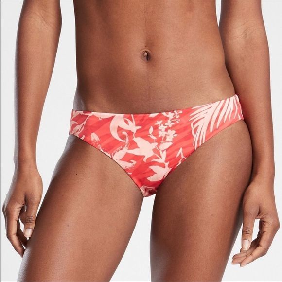 NWT Athleta Clean Medium Printed Floral Bikini Bottoms! 🏝 - Picture 1 of 5